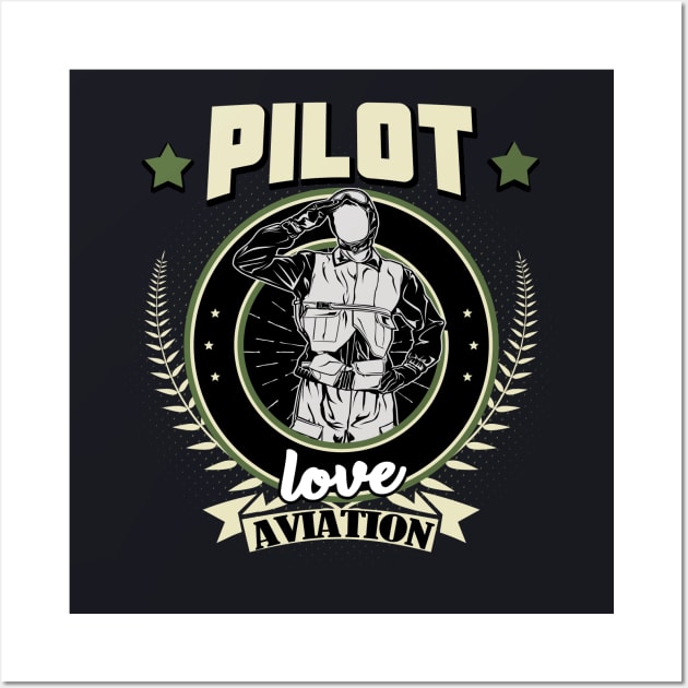 Airplane pilot gift Wall Art by Foxxy Merch